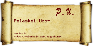 Peleskei Uzor névjegykártya